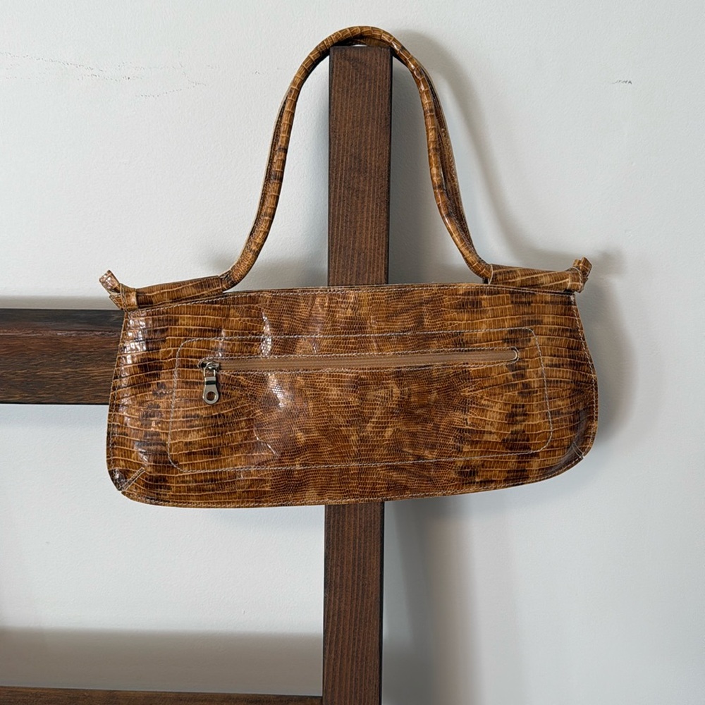 VINTAGE ZENITH GENUINE LEATHER HANDBAG